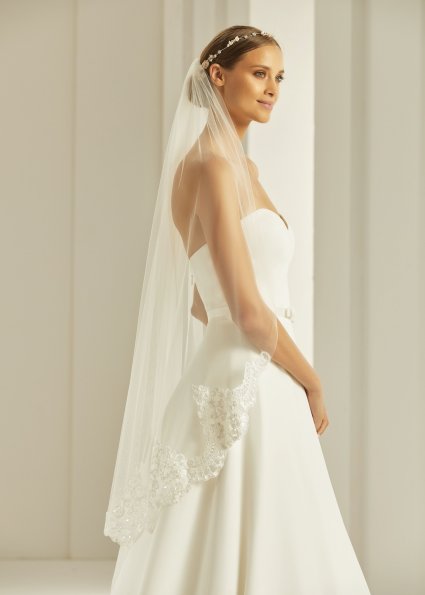 Bianco Evento bridal veil S286 (1)